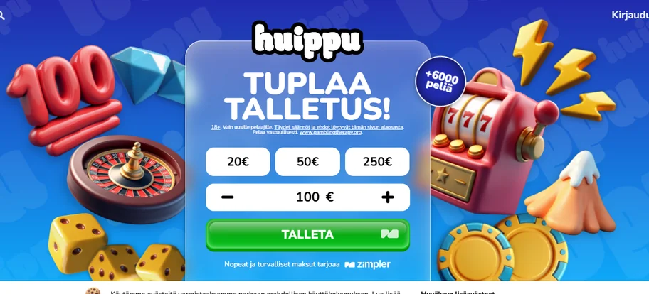 Lunasta Huippu Casino talletusbonus